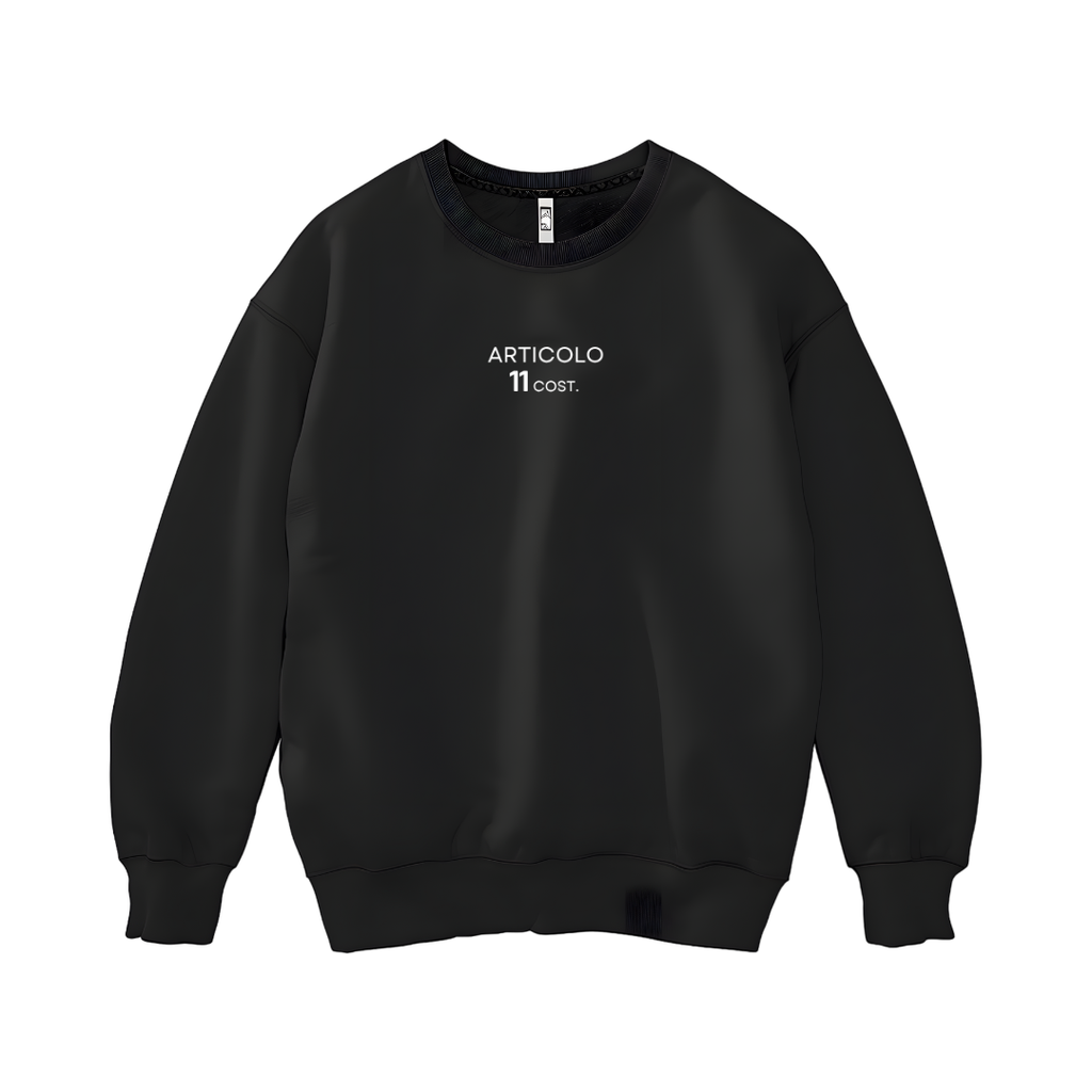 Felpa articolo 11 cost. nera