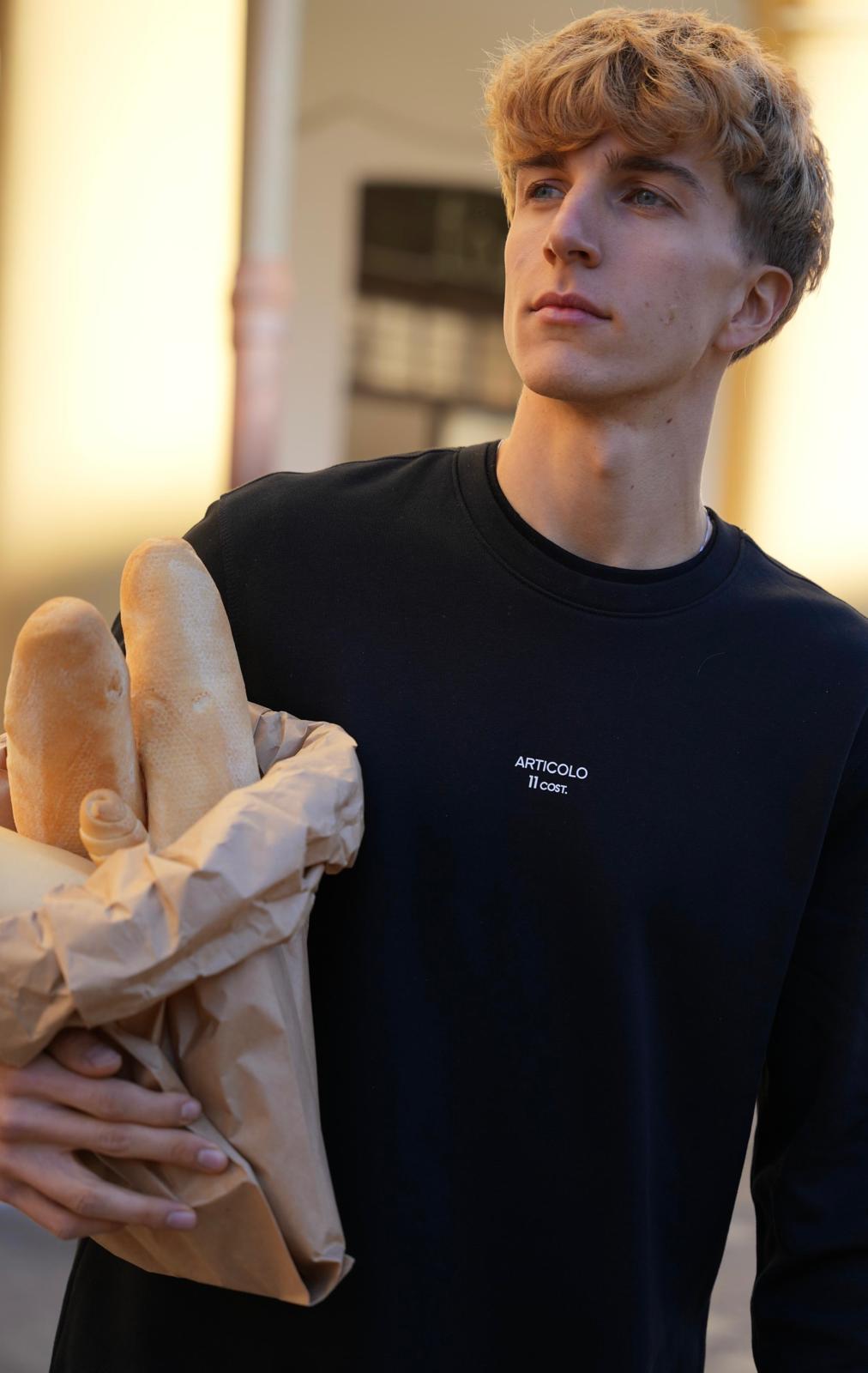 Felpa articolo 11 cost. nera